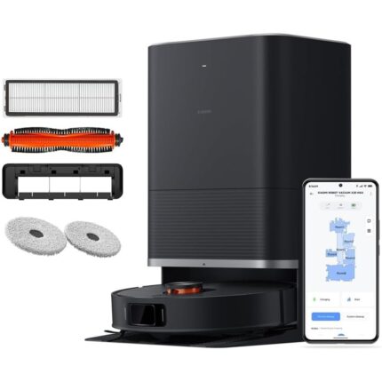Xiaomi X20 Max Navegación Láser Negro 8000 Pa Robot Aspirador y Friegasuelos
