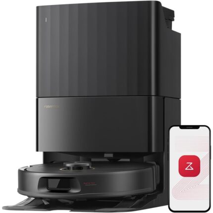 Roborock Qrevo S5V Triple Antienredos Base Multifunción 12000 Pa Robot Aspirador y Friegasuelos