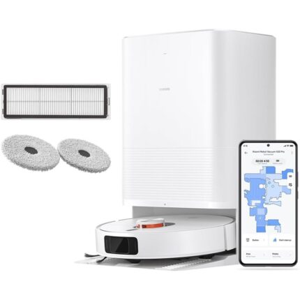 Xiaomi X20 Pro Navegación Láser Blanco 7000 Pa Robot Aspirador y Friegasuelos